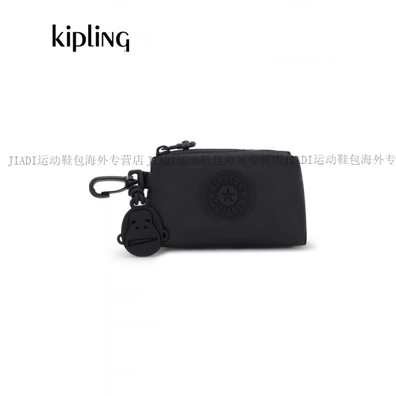 Kipling Women's 2025 Autumn and Winter New Lightweight Card Holder Wallet Hand Cloud Bag ELENI MINI Official Authentic MINI-Plain Black