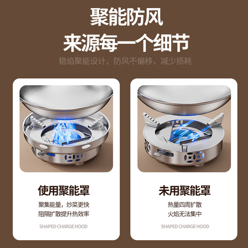 Royalstar solid alcohol stove stainless steel small hot pot household griddle pot special outdoor commercial hot pot special pot