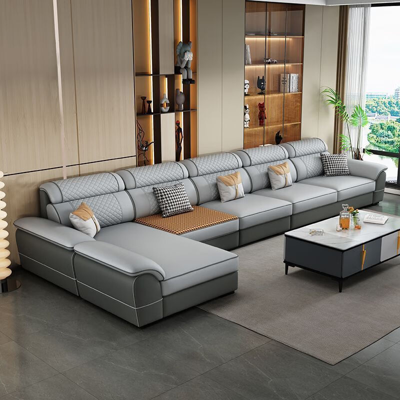 Huang Kairui's new winter and summer dual-use removable cotton and linen sofa, modern and simple living room, fabric, large and small, cat claw leather sofa, double + single + imperial concubine 3.2 meters + coffee table TV cabinet, skin-friendly and breathable cotton and linen, soft and delicate sponge, color contact customer service