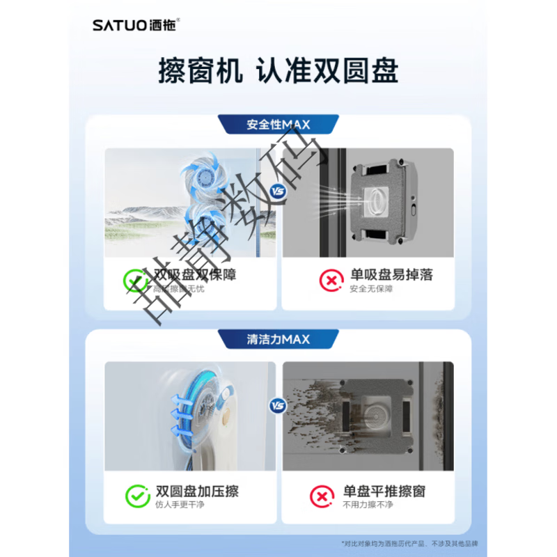 SATUO's new product SATUO T30 fully automatic electric intelligent water-spraying window cleaning robot glass cleaning artifact SATUO