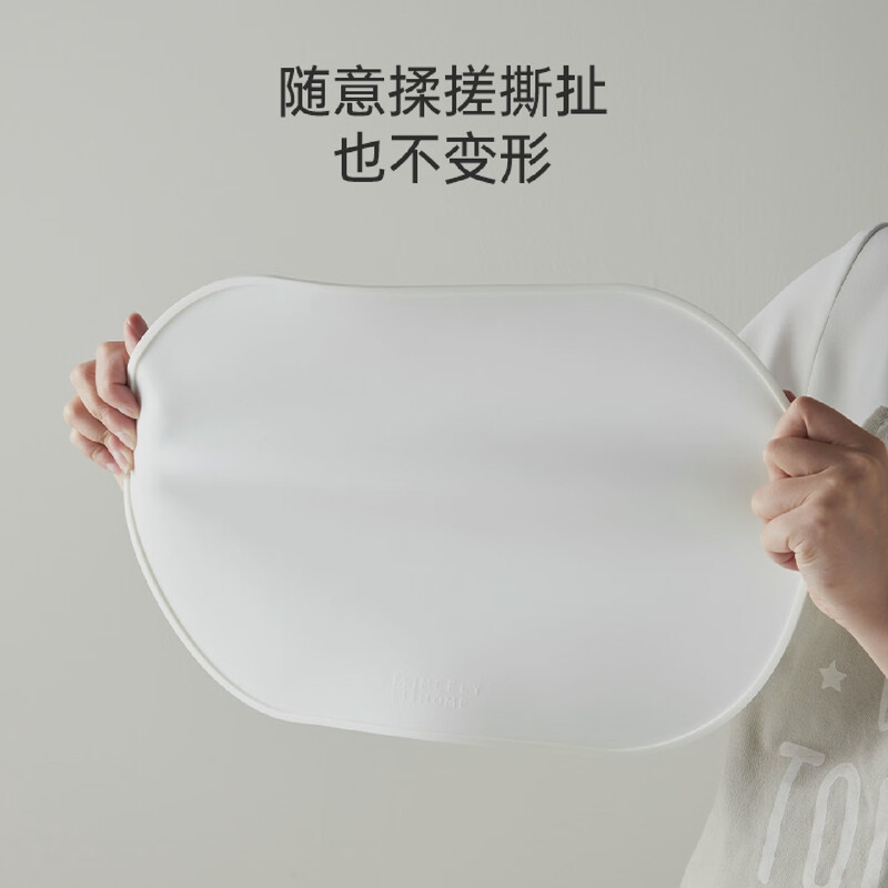 Mili style placemat insulation mat anti-scalding mat plate mat bowl mat silicone waterproof green + coffee 4 pieces platinum silicone placemat