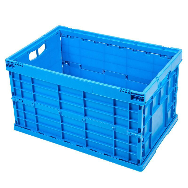 Folding storage box large size with cover plastic thickened factory rectangular turnover organization logistics without cover DH4323C 400X300X230