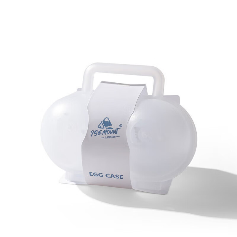 Rainbow Space ISE MOUNT outdoor 2-compartment egg box convenient transparent anti-fall portable egg box camping shock-proof storage box with label handle egg box/2 compartments