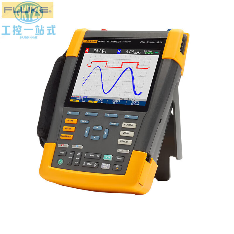 Fluke dual-channel oscilloscope handheld oscilloscope F190-062S 102S 204S 504S Fluke190-062 dual-channel 60MHz oscilloscope