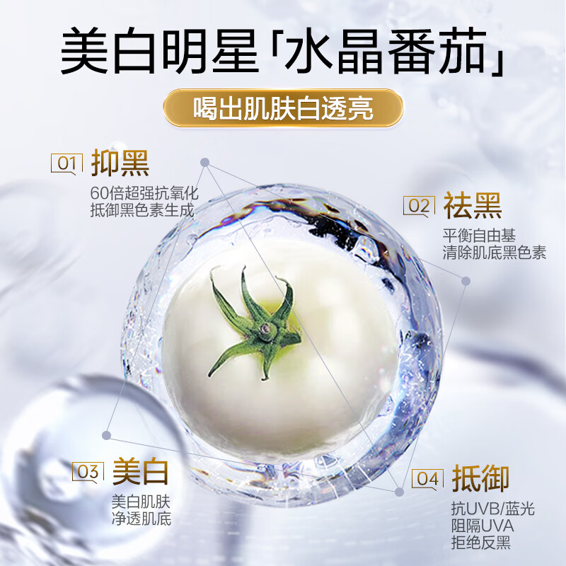 Selay German Patented White Tomato Whitening Drink Collagen Peptide Oral Liquid Anti-Oxidant Aging Firming 4 Boxes
