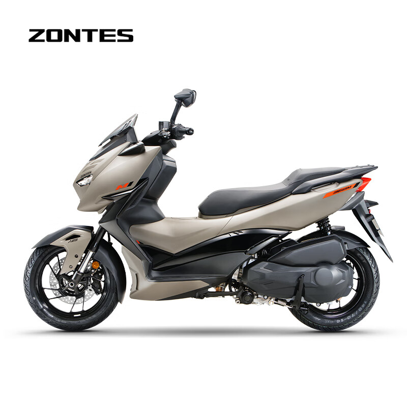 Shengshi ZONTES 2026 new Shengshi 368M electronic throttle scooter National IV single-cylinder water-cooled 368cc matte brown