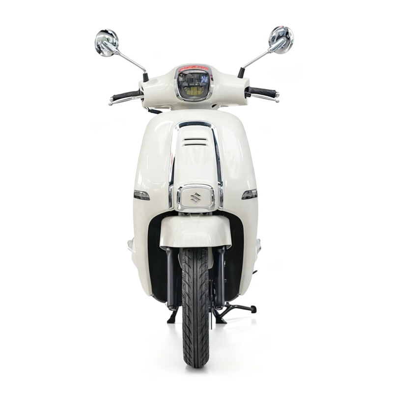 Suzuki (SUZUKI) US125 pedal fuel motorcycle super core men and women retro cute appearance commuting transportation white