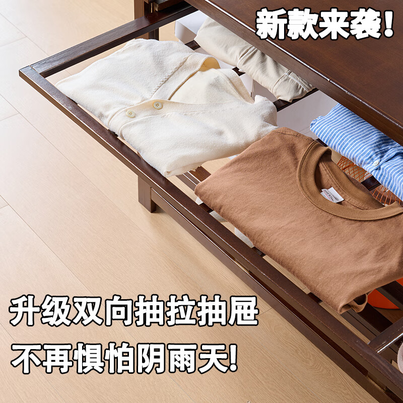 Xiqi Fire Table Home Foldable Dining Table Heating Table Winter Fire Stove Table Integrated Square Fire Rack Coffee Table Standard Model Walnut Color 70cm Special Price No Gifts SF Delivery Extra Thick Full Bamboo + Foldable Design