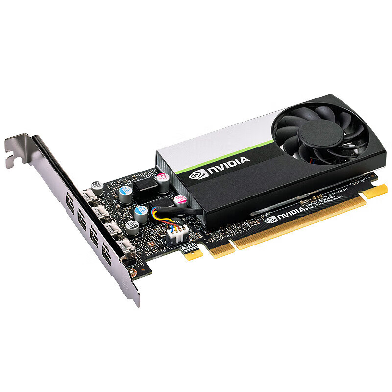 NVIDIA T1000 4GB GDDR6 professional graphics card Turing architecture/896 CUDA core/2.5 TFLOPS/160GB/s bandwidth industrial packaging