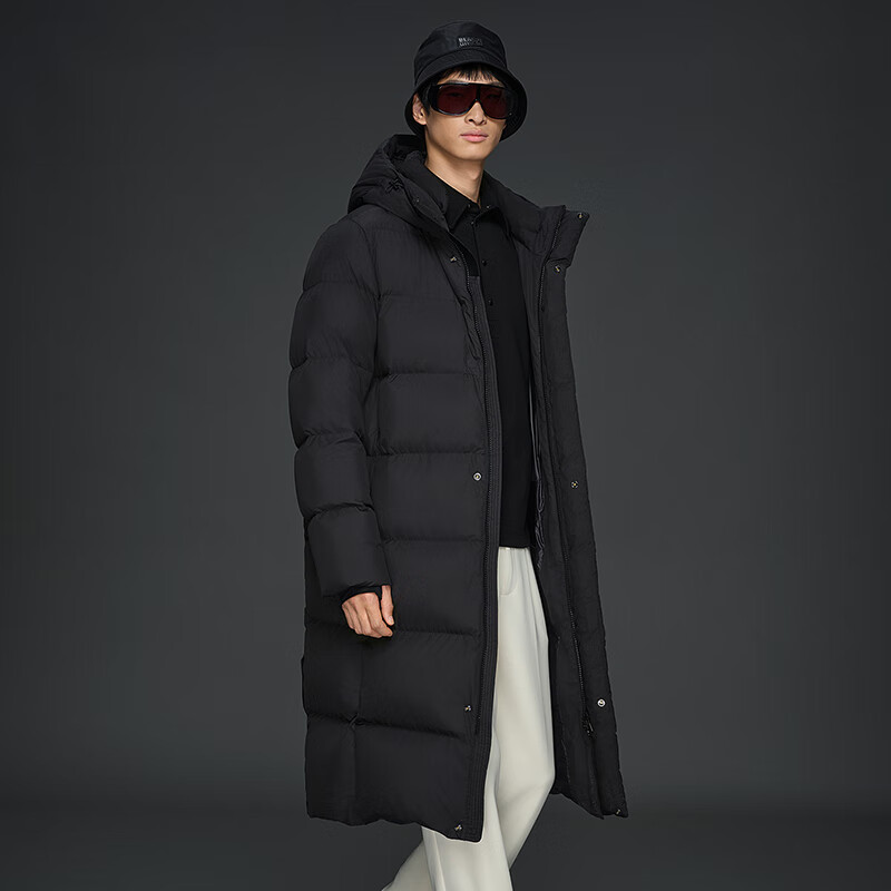 Gao Fan and Tian Xuning same style black gold goose down jacket with function 5.0 eight grid 2025 new down jacket black 2XL