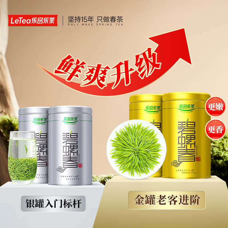Lepinle Tea Biluochun Green Tea 2025 New Tea Mingqian Special Bud Tea Gift Box Gift Bag 250g Self-Drinking Bag