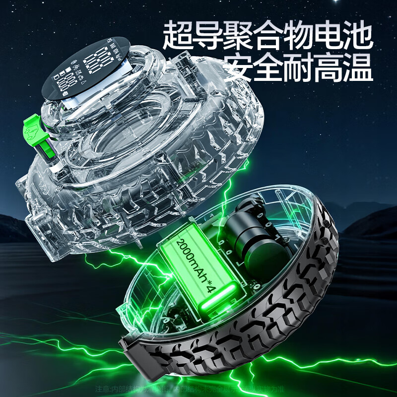 360 car emergency starting power supply, power bank, car battery 12v, charging and inflating all-in-one machine, strong starting ignition artifact, car air pump, tire pressure measurement, rescue air pump, 6000 mAh丨Free upgraded bold clip + storage bag