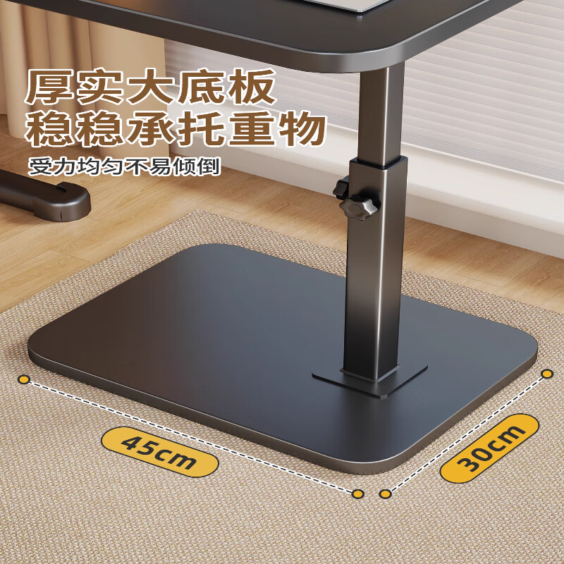 Wooden grid computer desk extension board study table lifting table desktop writing table children's desk notebook stand standing office black frame black surface