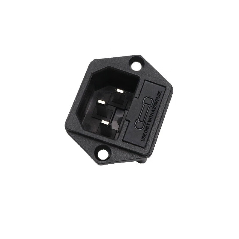 Power socket AC-03 three-pin socket with ear screw hole male socket safe two-in-one socket AC-03 socket