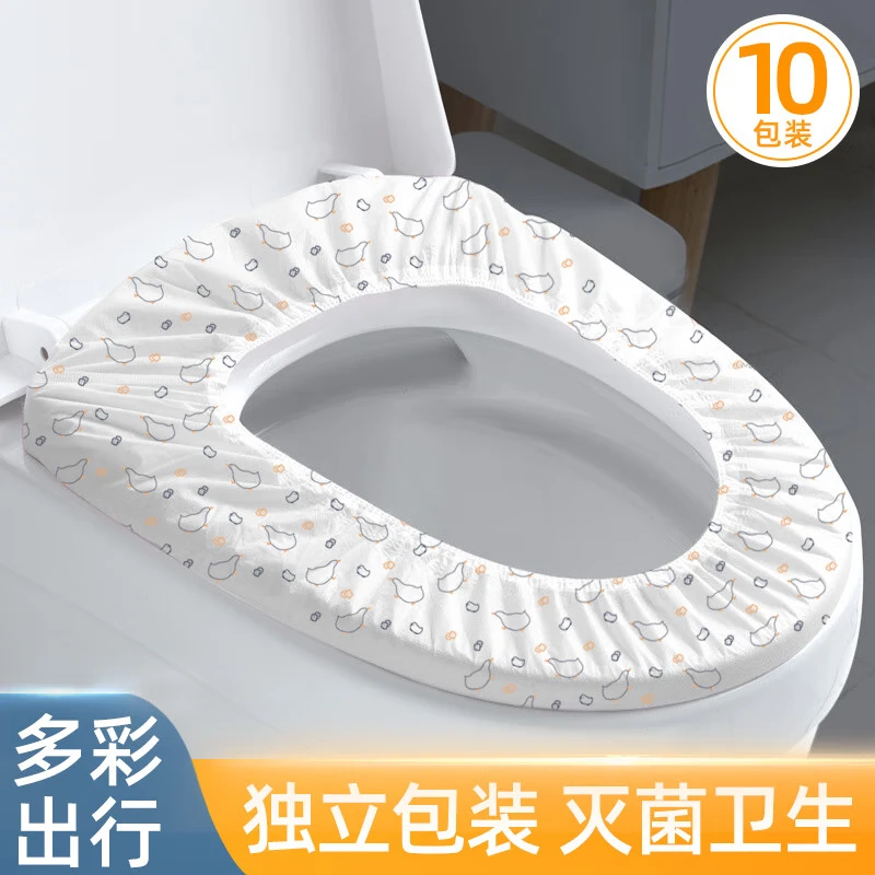 Lohas Travel Disposable Toilet Pad, Extra Thickened Cushion Cover, Large Toilet Seat Cover, Complete Set of Necessary Supplies for Travel and Hotels