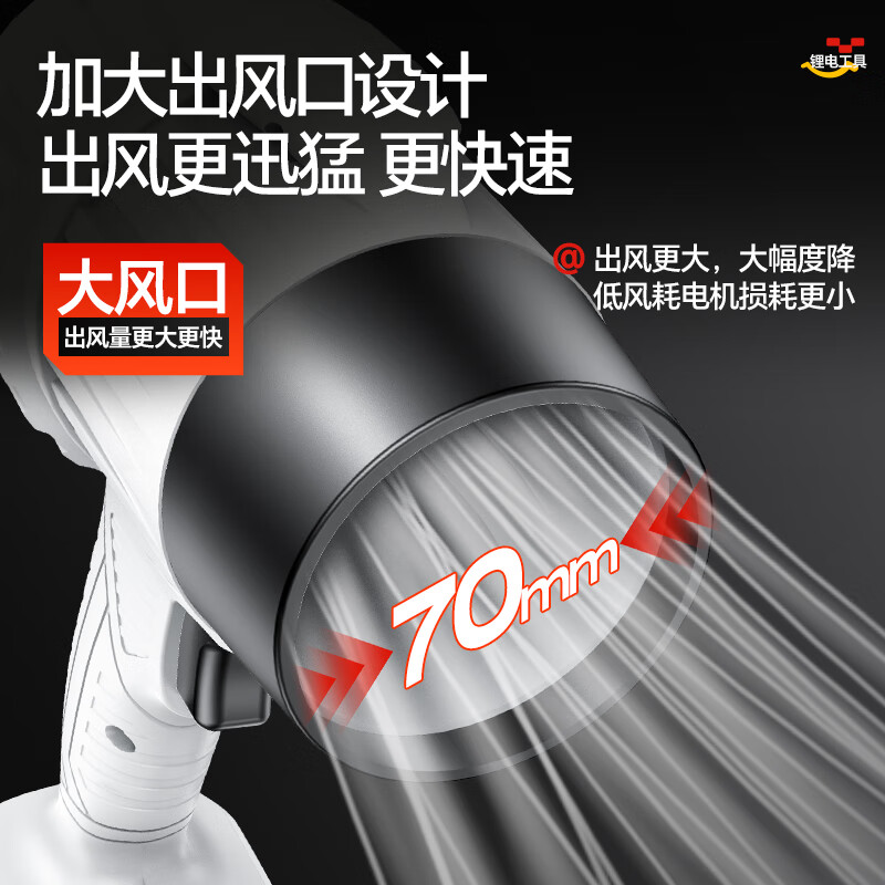 Montover blower violent fan high-power powerful turbine hair dryer industrial dust blowing strong wind ducted lithium electric dust blower
