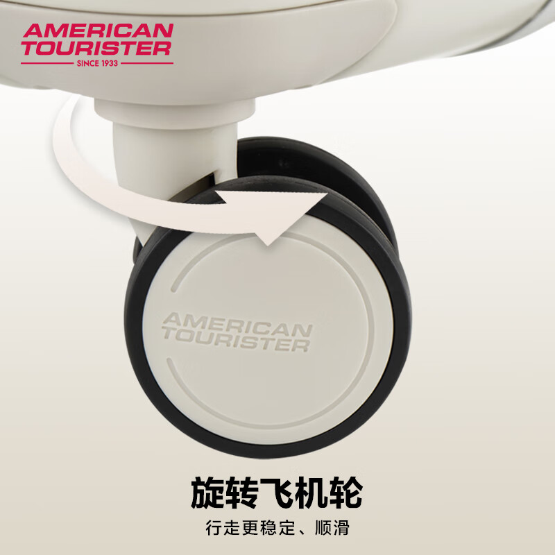 Samsonite's aluminum frame suitcase trolley case travel password box trendy and fashionable male and female student NG7 Pearl White | Glossy 24 inches | 4.55kg | Capacity 67.5L