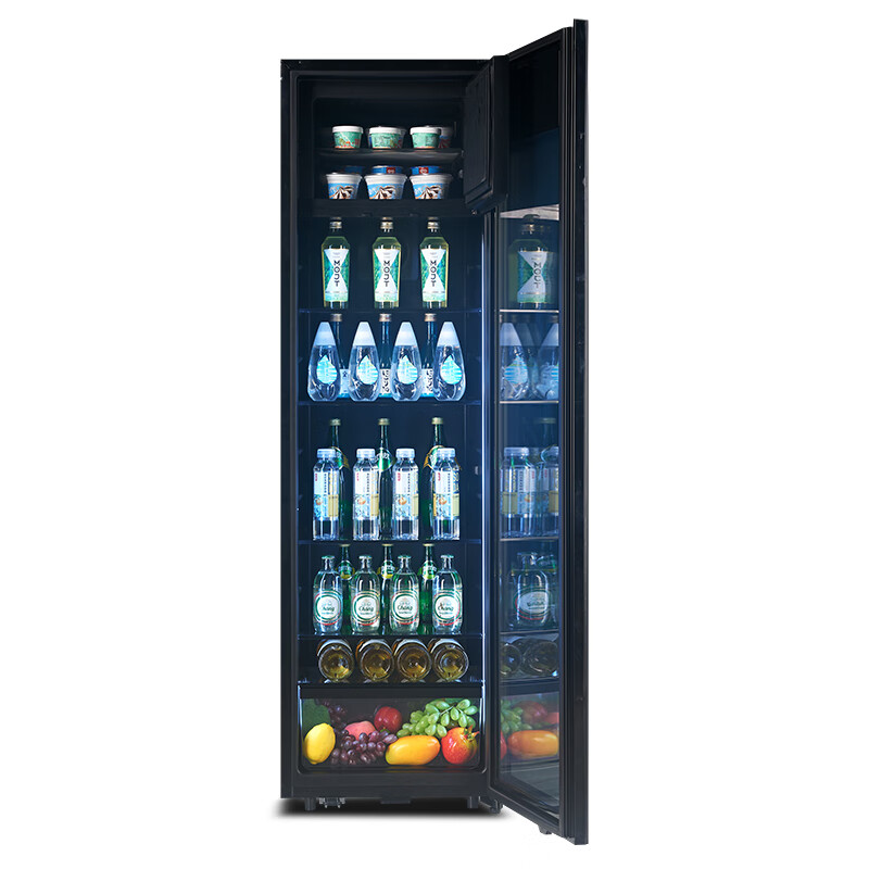 Costainton home refrigerated refrigerated ice bar refrigerator living room office ice bar refrigerator dual temperature zone tea wine beverage fruit and vegetable refrigeration and preservation cabinet tea cabinet beverage cabinet freezer home appliance refrigerator 1.63 meters high 190L freezing + refrigeration can make ice