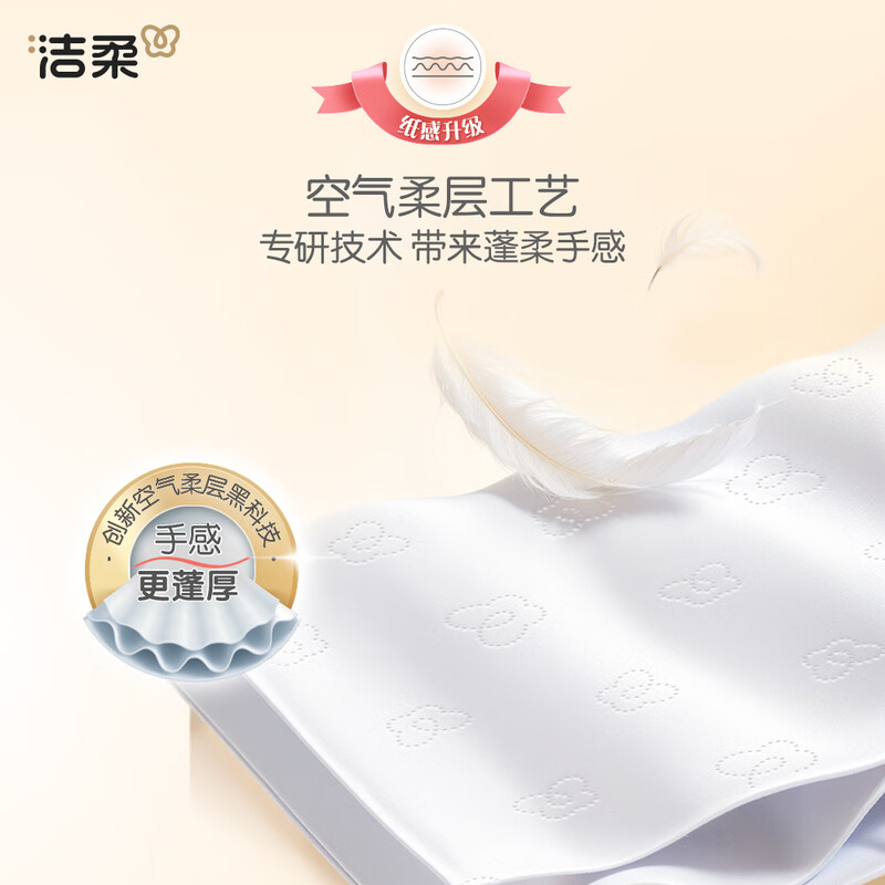 Jierou Tissue Paper, Pink Face Flexible 3-layer 120 Tissue Papers*24 Packs, Water Wettable, Native Wood Pulp Facial Tissues, Full Box of Tissue Papers