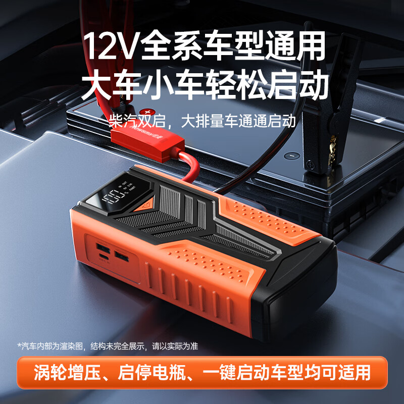 Newman (Newsmy) 3C certified car emergency starting power supply outdoor power supply electric car charger power bank outdoor emergency mobile power supply 12v car power bank flagship hot model actual 16000 mAh pure power supply