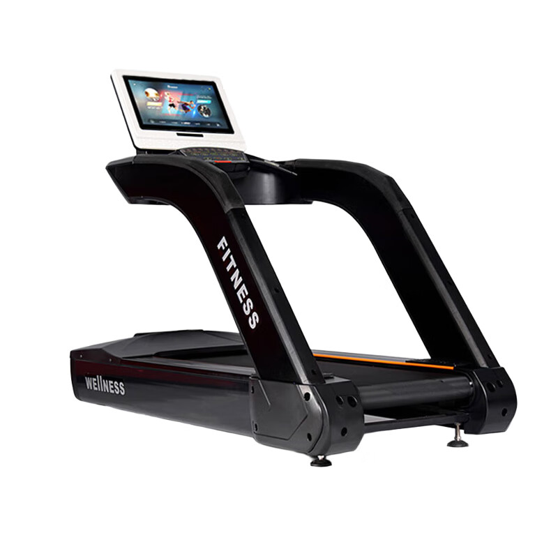 Duge treadmill home climbing gym commercial indoor shock-absorbing multi-functional silent and noise-reducing treadmill LED screen treadmill white