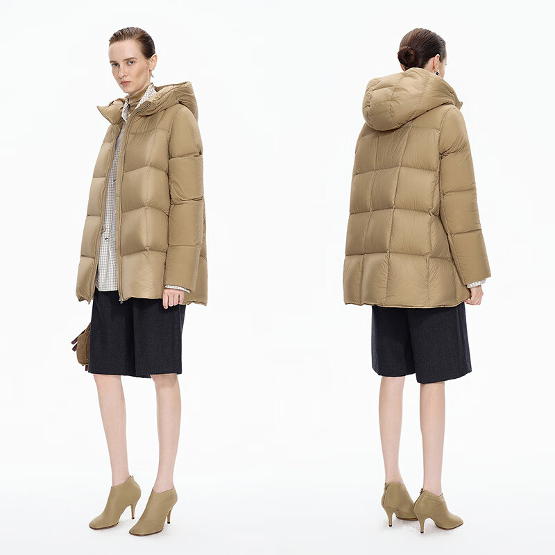 Jiangnan Buyi (JNBY) shopping mall same style 25 winter new down jacket 95 white goose down loose hooded light and soft 5X0C10200