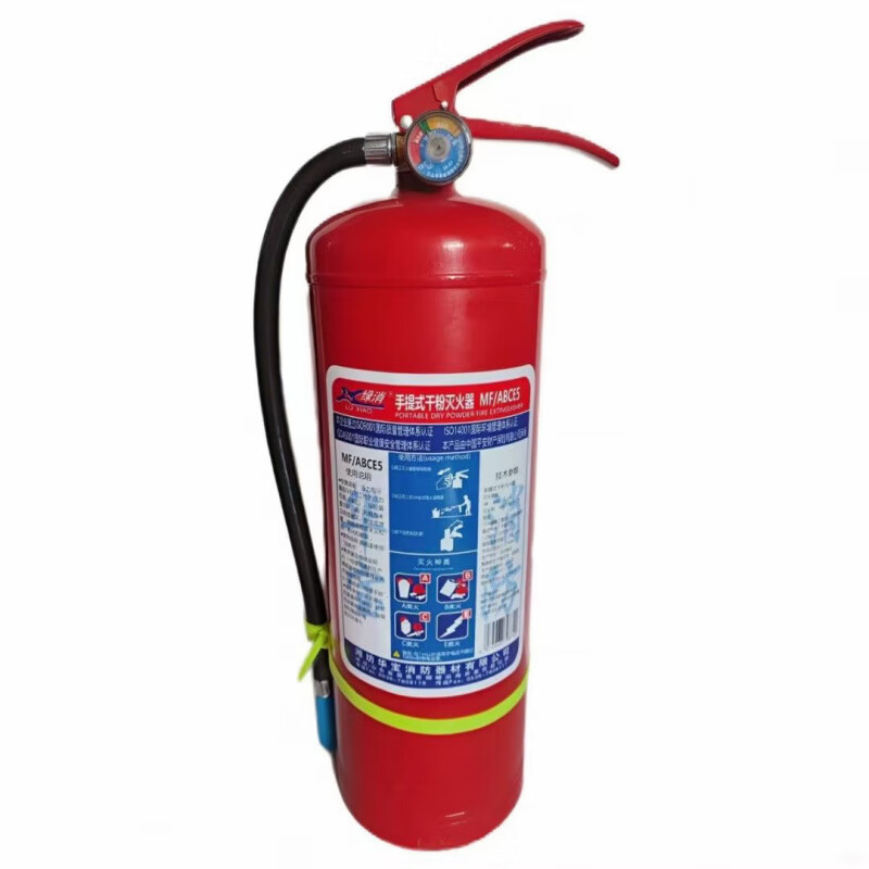 Green fire extinguisher dry powder fire extinguisher 4kg Huabao commercial household cart carbon dioxide 2357kg water-based 2369L new national standard MF_ABCE_35kg (green fire extinguisher)