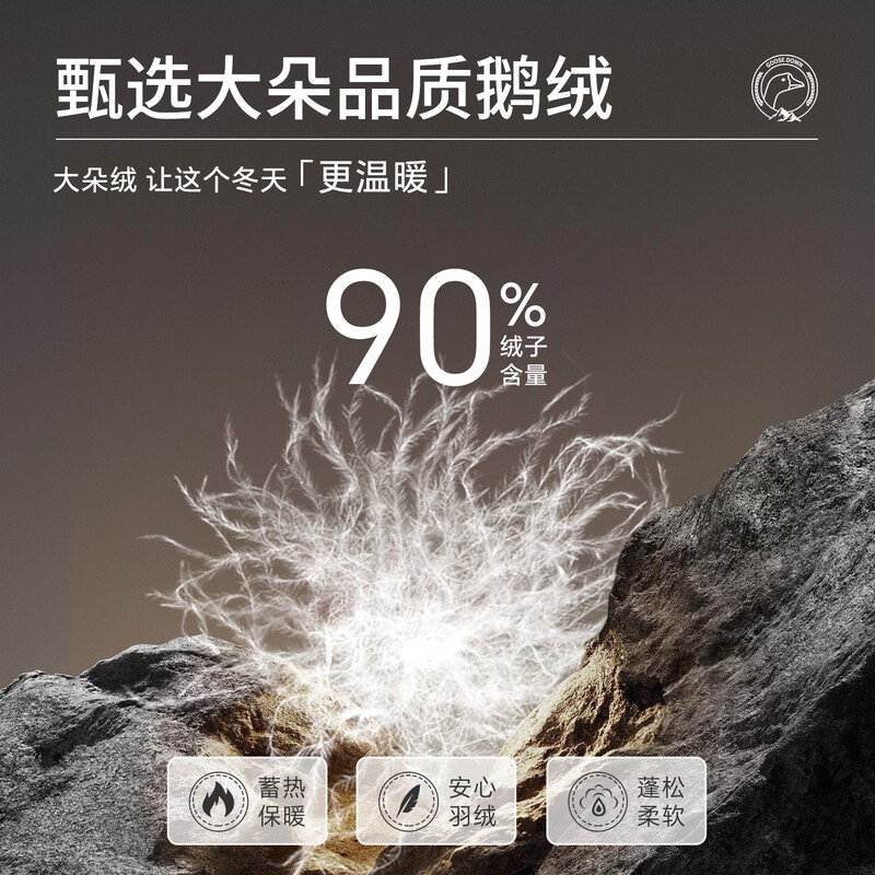 MONTAGUT Winter Men's Down Jacket Hooded Liner Removable 90 Goose Down Warm Jacket Navy 50