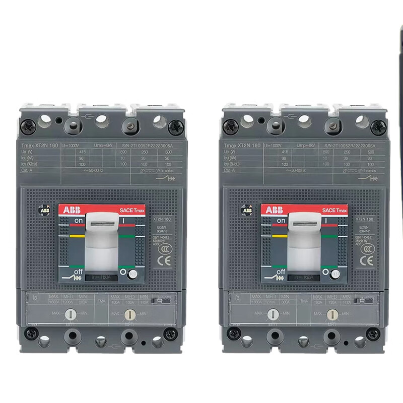 ABB molded case circuit breaker Tmax XT1N160AXT3N250ATMD100A circuit breaker 4P 80A XT1C160 4P
