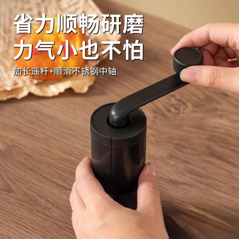 UOSO pill grinder, pill grinder, grinder, mashes Chinese and Western pills, grinds ultra-fine baby pressed coffee powder, grinds hand-cranked bean grinder, comes with cleaning brush, upgraded ceramic grinding core, adjustable powder thickness