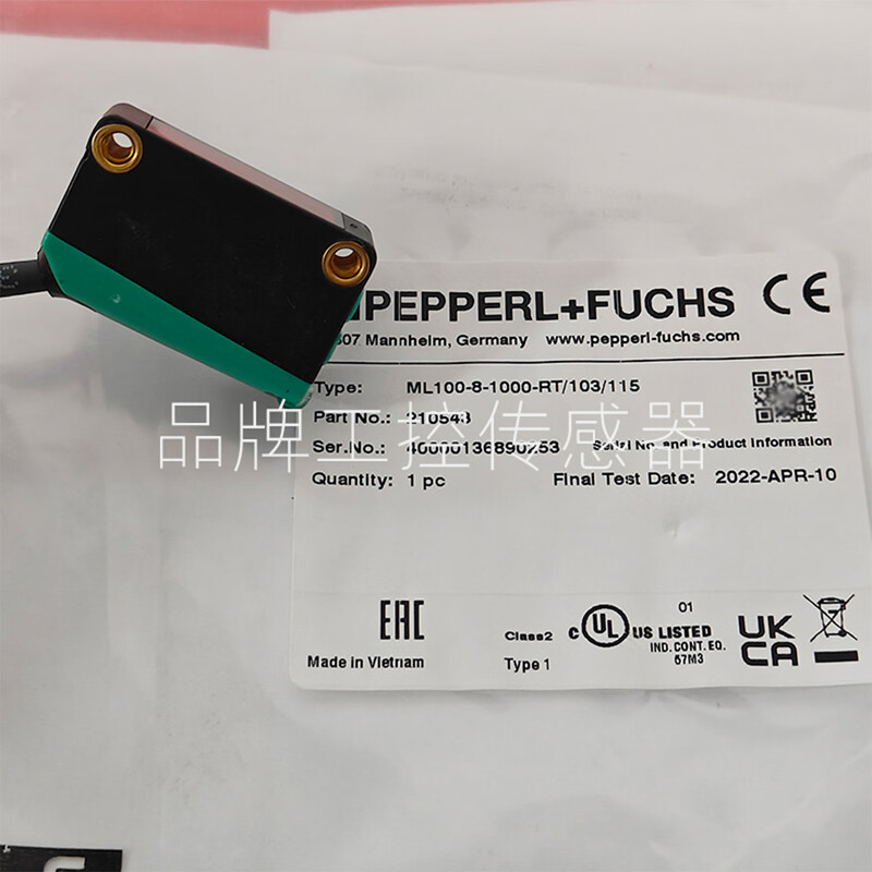 Original Pepperl+Fuchs photoelectric switch ML100-8-H-250-RT/103/115 1000 MV100 55/10 OBT350-R100-2EP-IO-V31 24