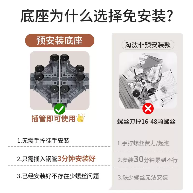 Yusenyi shock-proof washing machine heightening bracket anti-slip shelf movable universal wheel base refrigerator rack drum set universal 4 giant stable suction cup foot pads (height 3.5CM) drum pulsator universal 4 layers