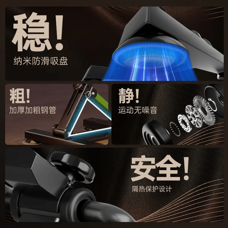 Aigore bicycle for the elderly to train upper and lower limbs, foldable home exercise equipment, under-table exercise stepper, luxury model, walker + anti-slip mat + 2 gloves + 2 foot covers