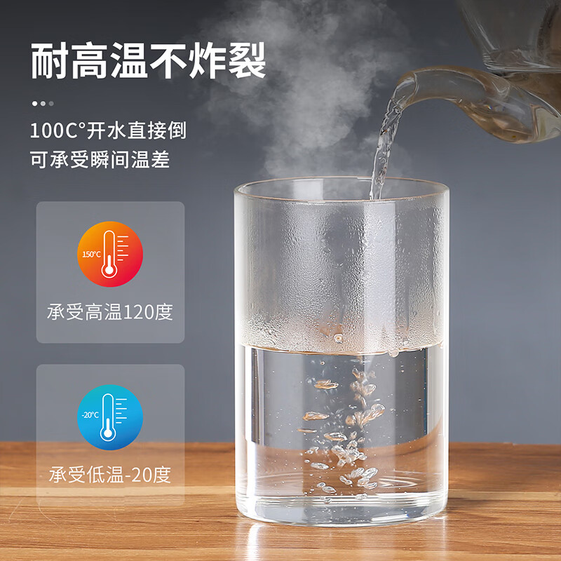 YITELAN storage jar high borosilicate sealed jar glass bottle kitchen storage bottle tea jar snack dry goods grain jar No. 1 100ML diameter 5.5x height 7cm