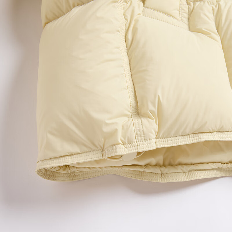 Xiangying Goose Yellow Cloud Down Jacket Women's 2025 Winter New 90 White Duck Down Hooded Loose Bread Jacket Light Yellow L 165/88A/110-125 Jin