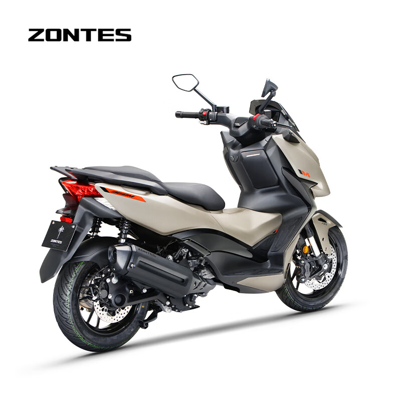 Shengshi ZONTES 2026 new Shengshi 368M electronic throttle scooter National IV single-cylinder water-cooled 368cc matte brown