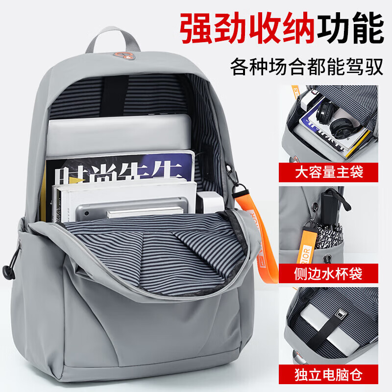 Backpack for men, large capacity, business trip, laptop bag, junior high school, high school student bag