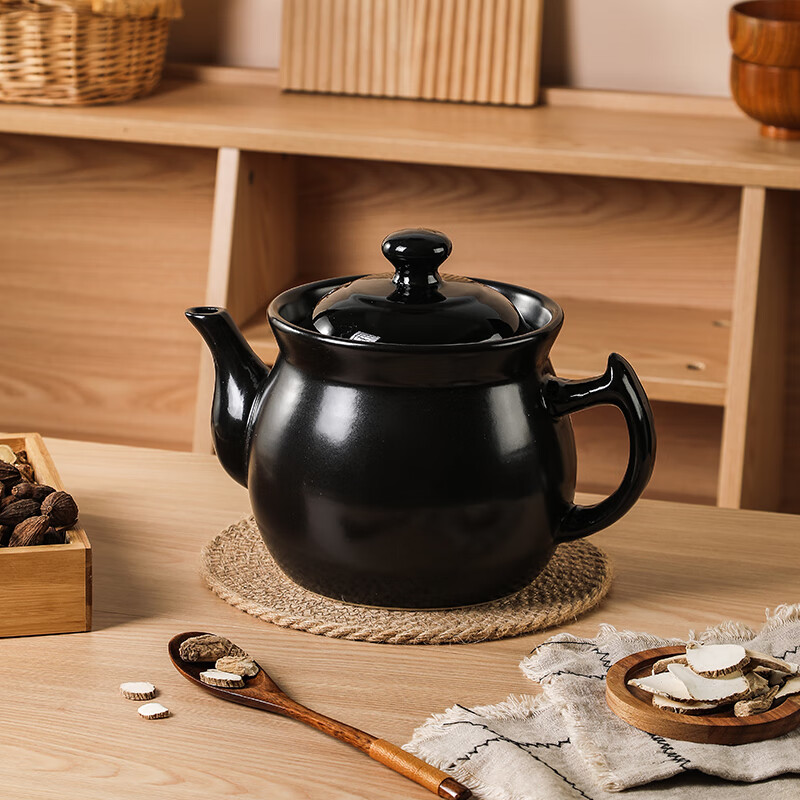 Yijia (IJARL) decoction casserole can open fire and heat-resistant Chinese medicine pot health pot Chinese medicine cooking jar household handle casserole 2.8 liters