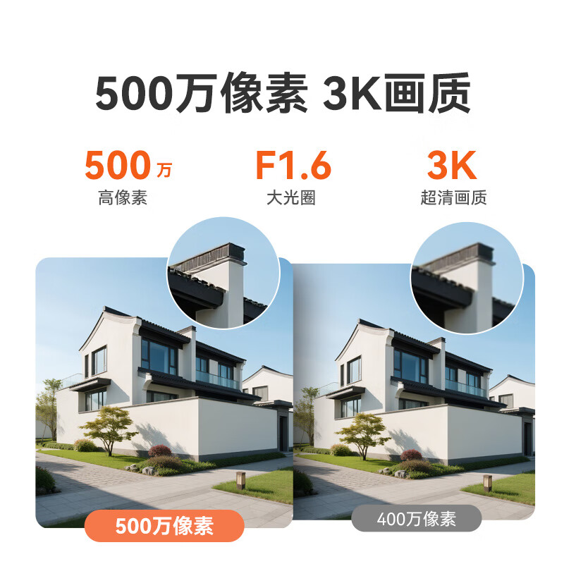 Xiaopai 4G outdoor surveillance camera K50, lifetime free traffic, no network required, no wifi required, home outdoor, rural area, mobile phone remote 360-degree night vision panorama without blind spots