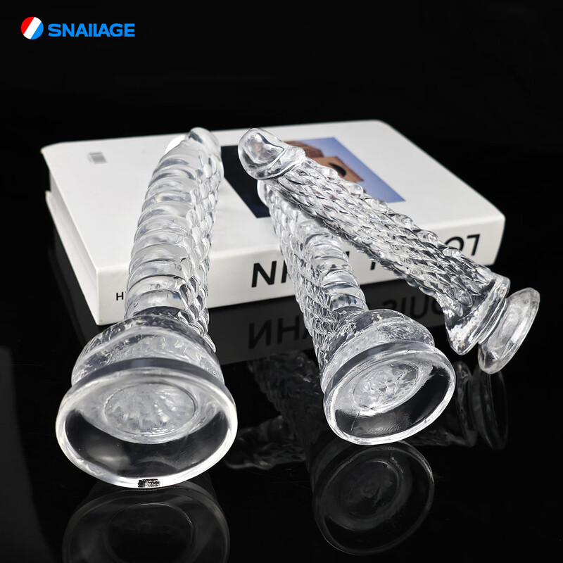 SNAILAGE Dildo Alien Dream Dragon Simulated Penis Soft Thorns Protruding Male Anal Plug Female Inserted Adult Toy Transparent-S Small Thickness 2.8cm Long 16cm