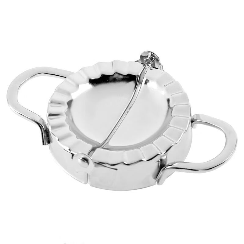 Yonghuan pressure dumpling wrapper machine mold dumpling making artifact fully automatic home new manual special tool for making dumplings 304 stainless steel medium size 8.5cm for wrapping larger dumpling wrappers