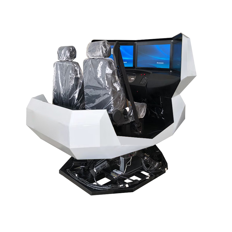 SHUOSHIWANG six-degree-of-freedom two-person car driving simulator heavy equipment transport vehicle training platform