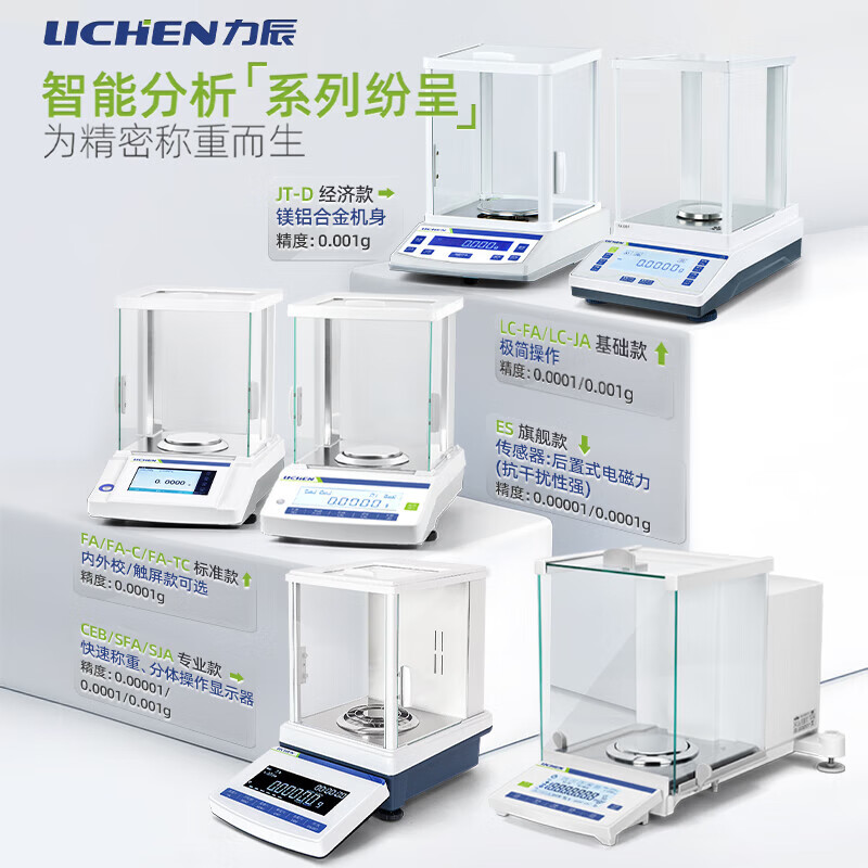Lichen (LICHEN) electronic balance one ten thousandth analytical balance laboratory electronic scale weighing 0.1mg high precision FA224
