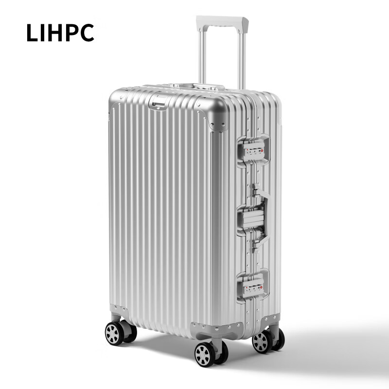 Samsonite German all-aluminum magnesium alloy suitcase for men and women 20 boarding trolley case 24 password box thickened suitcase 30 inches technology silver new generation - orlglnal series 20 inches boarding case - anodizing process - full metal box