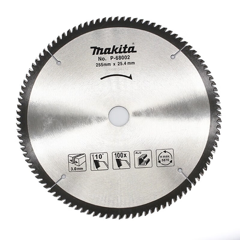 Wen Yijia cutting aluminum alloy saw blade 10-inch aluminum saw blade aluminum alloy cutting blade saw aluminum machine saw blade 255mm A-81614 aluminum 255*25 points 4*100T
