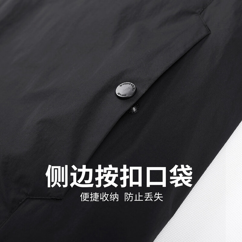 Dances with Wolves Down Lined High Frequency Lapel Jacket Men's 2025 Autumn and Winter New Light Warm Men's Casual Jacket 1006 Black 001 M (170)