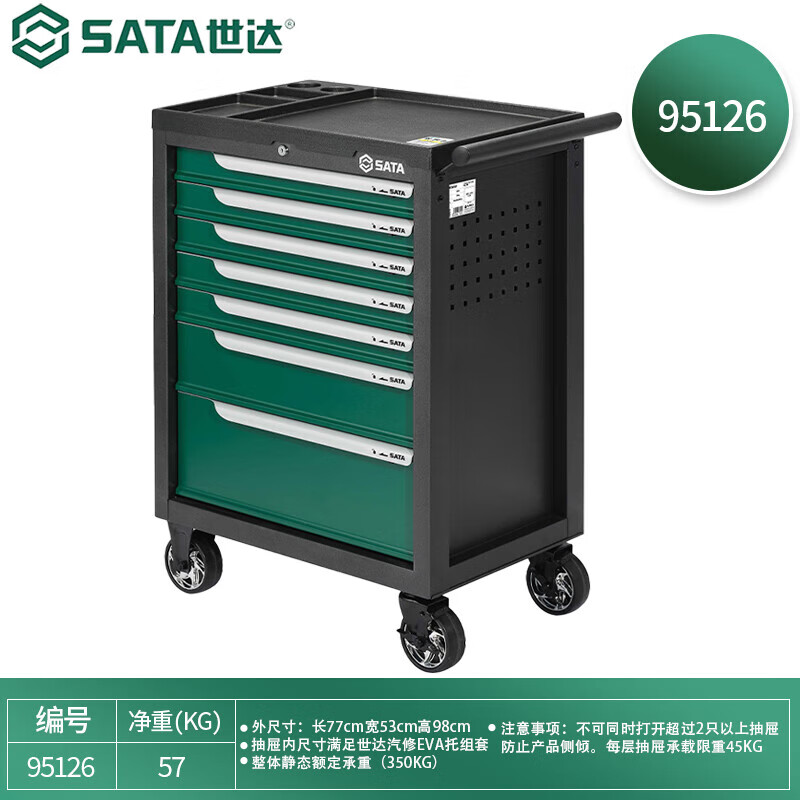 SATA 368-piece machine repair and auto repair tool cart with tool set universal tool comprehensive set 09931