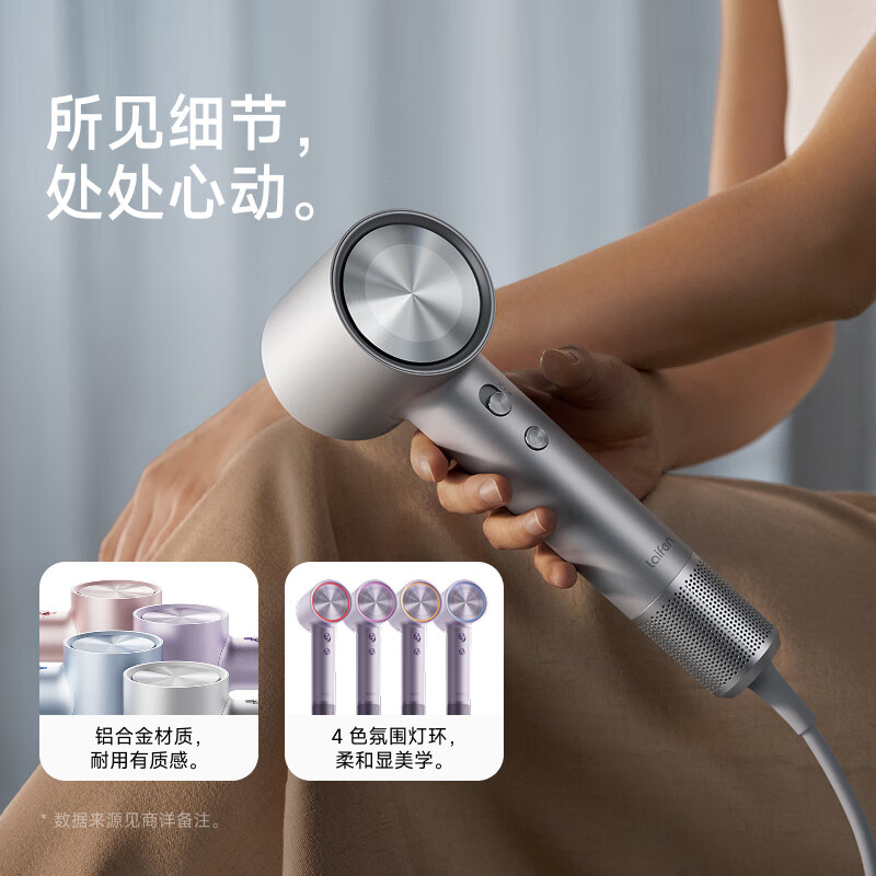 Laifen high-speed hair dryer Swift 4 (standard version) quick-drying household hair dryer negative ion hair care New Year gift national subsidy pink