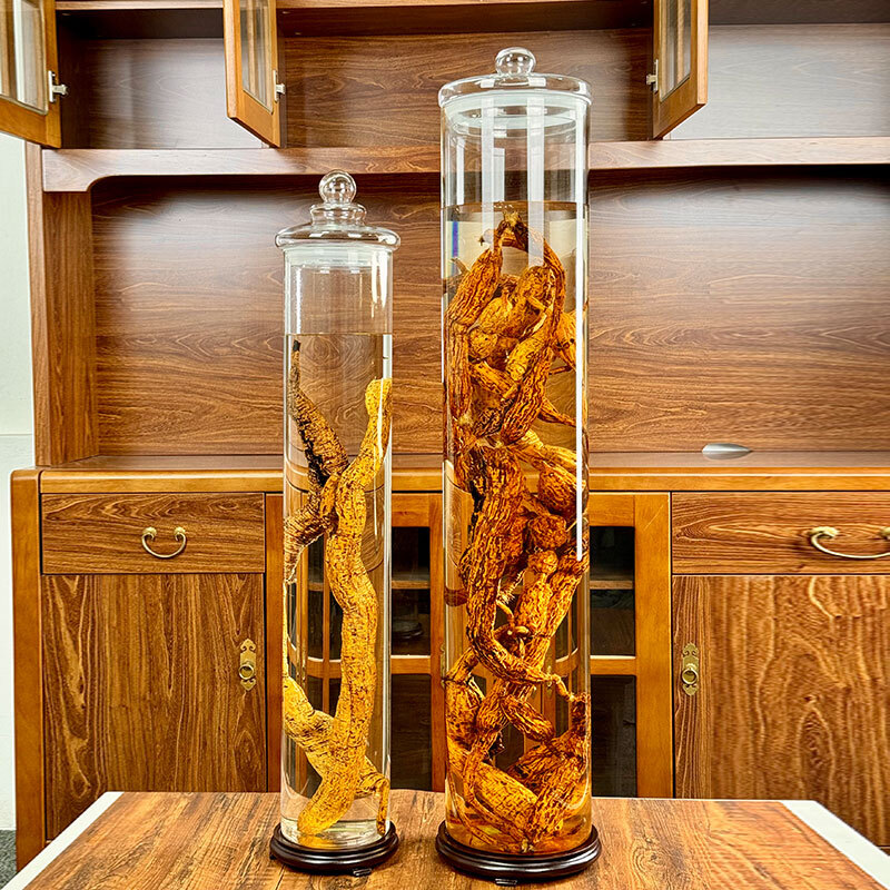 LZJV imported quality glass sealed jar from Japan, special wine bottle for soaking wine with thickened ginseng, 70 catties single bottle, diameter 25cm