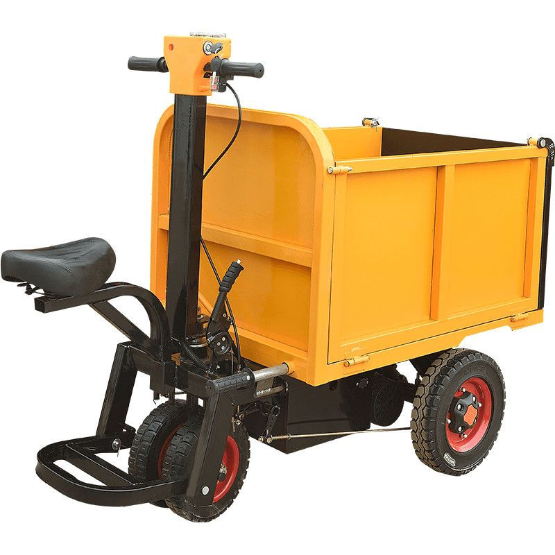 Greener electric trolley construction site ash bucket dump truck construction site used to pull cement and pull salad bricks tricycle transport truck electric hand push three-door (60 wide) upgraded version
